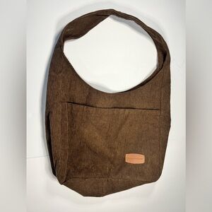Large corduroy tote bag